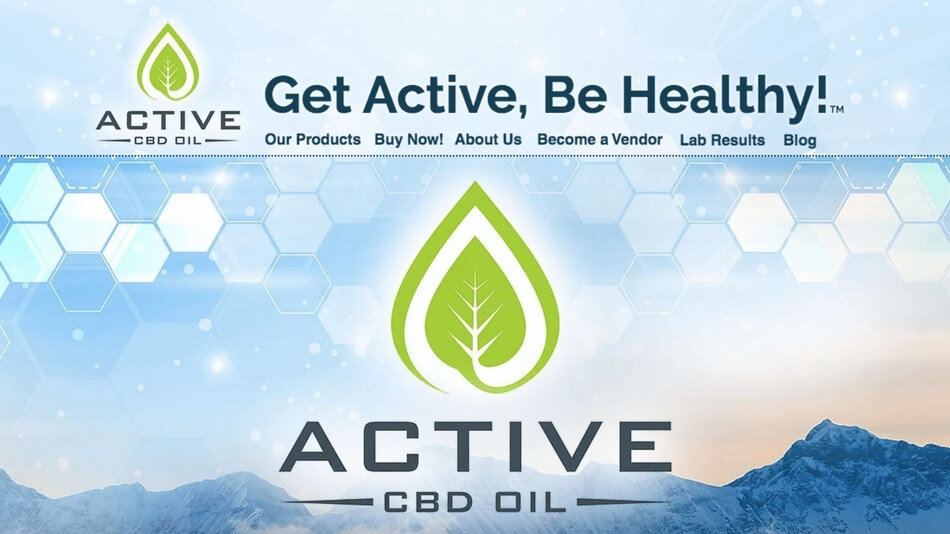 Active CBD Oil homepage to the company website.